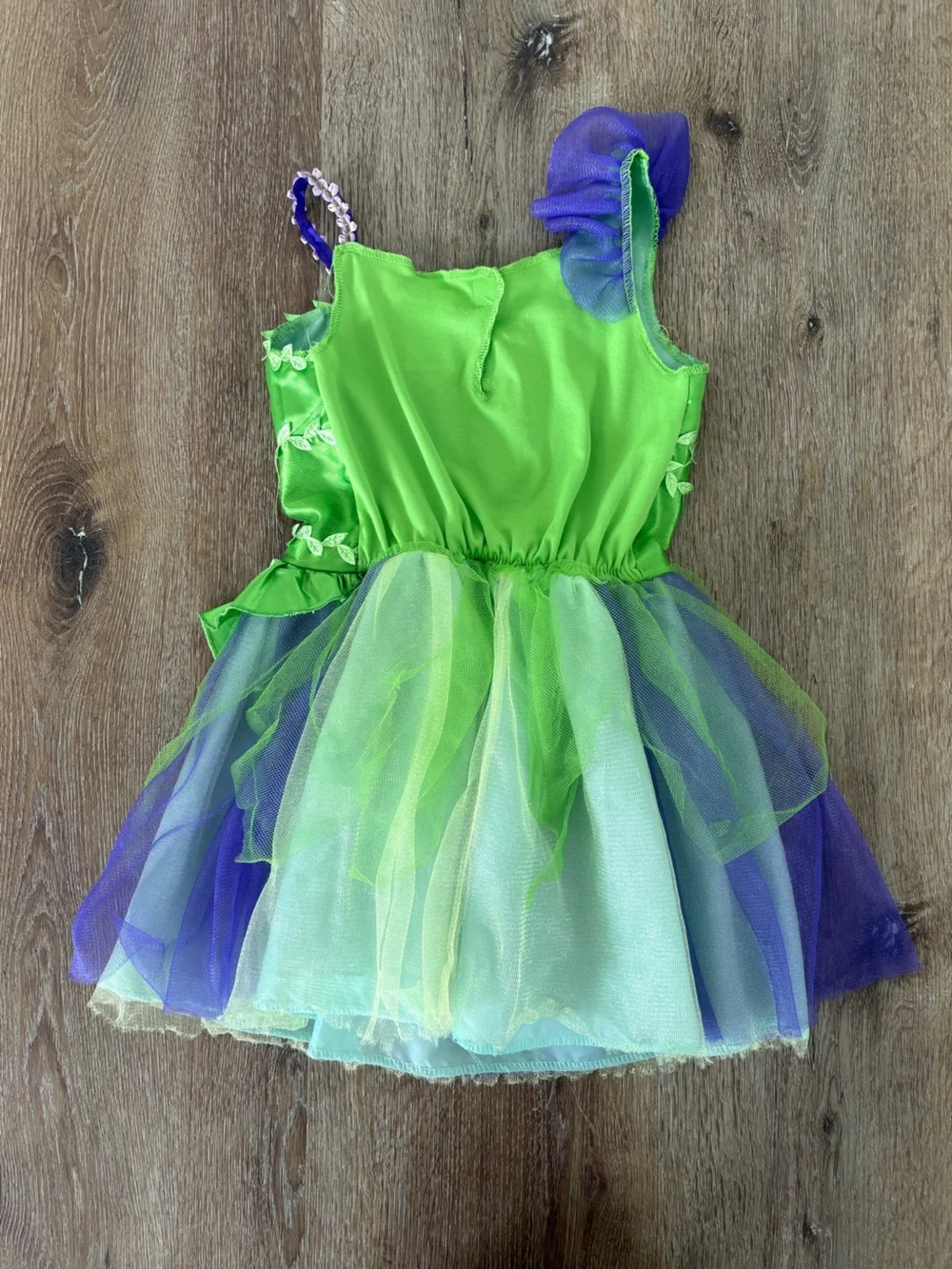 Disney Tinker Bell Bright Fairy Costume Dress in Green and Purple Size: 4T